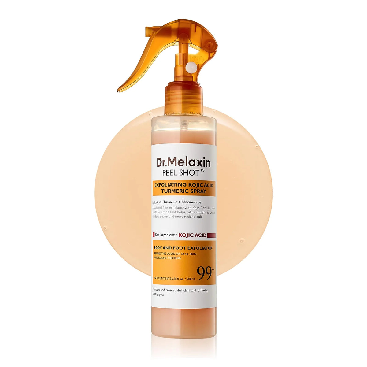 Dr.Melaxin Peel Shot | Exfoliating Kojic Acid | Turmeric Spray 200ml